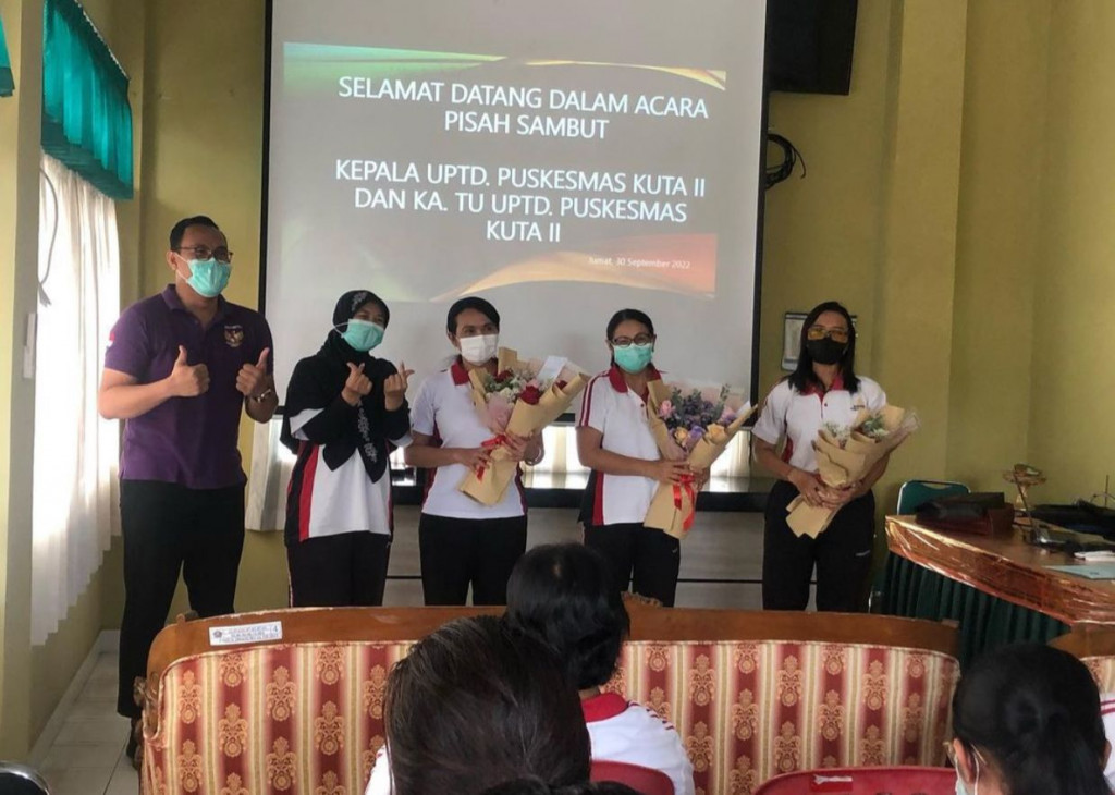 Acara Pisah sambut Kepala Puskesmas serta Plt.Ka TU